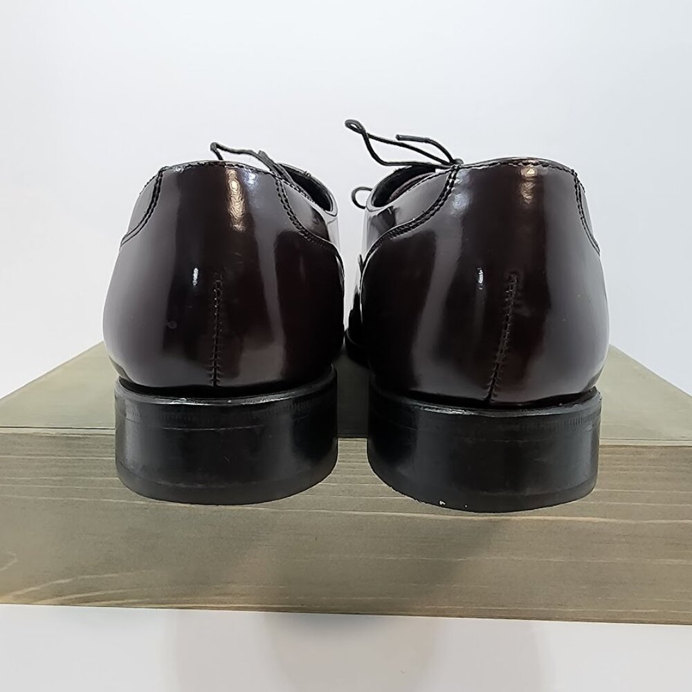 Florsheim‎ Men's Lexington Cap Toe Oxford Burgundy Leather Size 8 - Picture 5 of 7